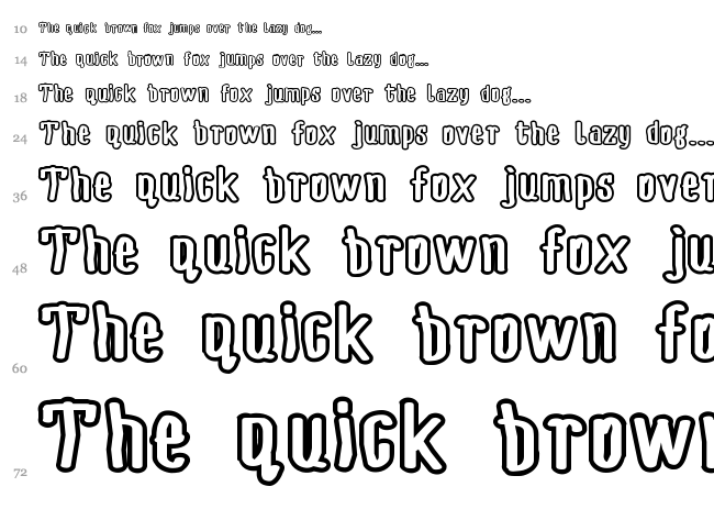 Lenka Krajniak font waterfall